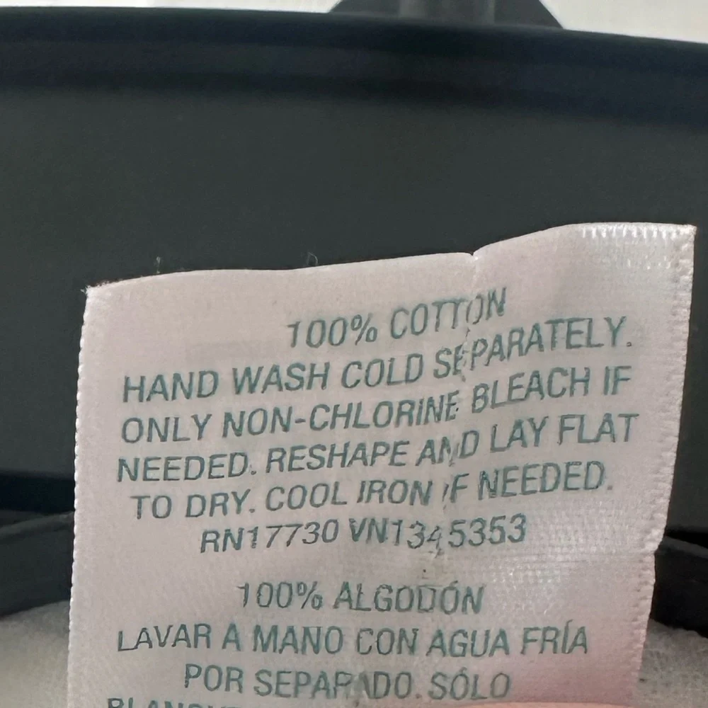 Kona Sol Size Small Gauze Blue & White Stripe Oversized Button Up Swim Coverup - Picture 6 of 6